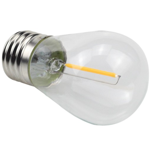 E27 LED FILAMENT 1W WARM žiarovka na girlandy