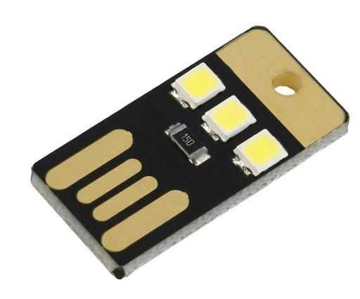 678 Mini LED svietidlo 3 USB diódy typu A