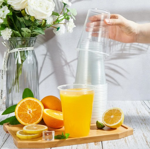 Priehľadné plastové poháre 200 ml, 100 kusov