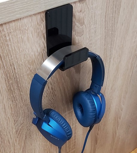 VEŠIAK NA SLÚCHADLÁ RÚČKA PLEXI STOJAN (plexisklo) čierna