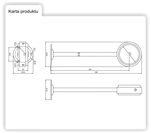 MONTÁŽNY DRŽIAK PRE SPODNÝ STĹP POTRUBIE CHROME AMIX Z-183/C