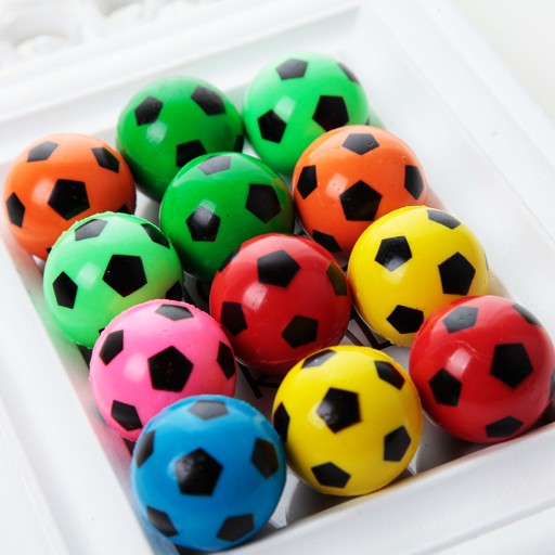 10x LOPTY LOPTY GUMOVÉ LOPTY SKOKÁ ZMYSELNÉ FUTBALOVÉ LOPTY 27mm