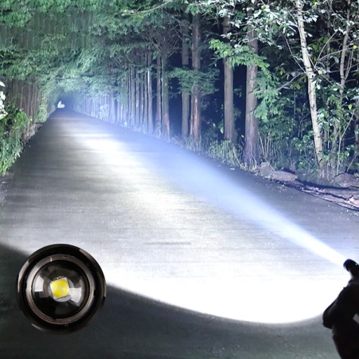 VÝKONNÁ LED TAKTICKÁ BATERKA, NABÍJACIE VYHĽADÁVANIE