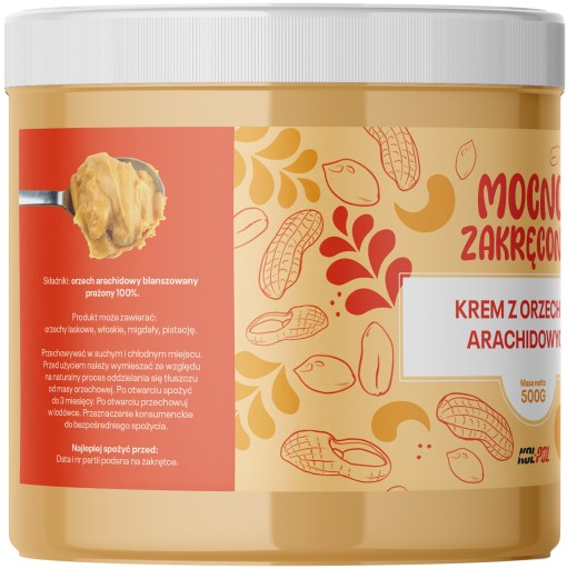 Arašidové maslo 500g Arašidový krém hladký 100% | Kol-Pol