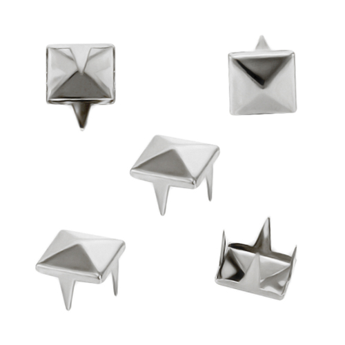 STRIEBORNÉ STRIEBORNÉ PYRAMÍDOVÉ STOJANY 5x5mm 100 KS