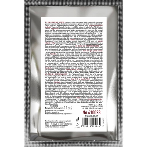 Nakladacia soľ na klobásu Żywiec 115g Browin