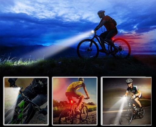 Dobíjacie LED svetlo na bicykel 800mAh