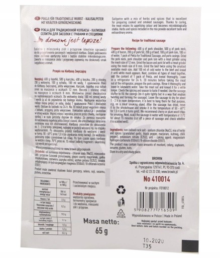 PECULA na BEŽNÚ KLOBÁBU 65g na 2kg MÄSA