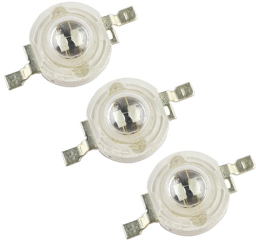 3x LED 1W Royal Blue 447 + klasický 461nm Bridgelux Dual