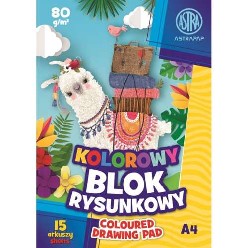 FAREBNÝ BLOK ASTRA A4 15 listov 80g ŠKOLSKÉ UM