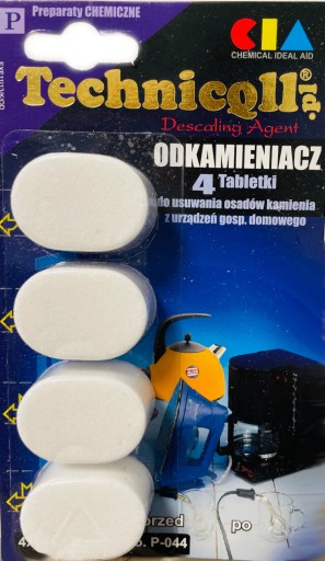 Tablety na odstraňovanie vodného kameňa Technicqll P-044 4x14 g
