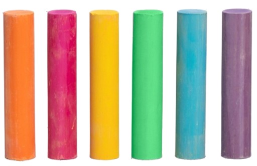 PADRAW CHALK TABUĽKA CHALK 6 COLORS VOLUM