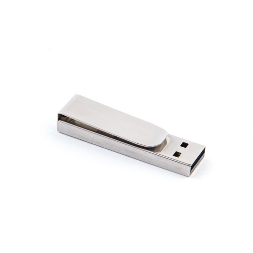 Kovový CLIP pendrive 4 GB USB 2.0 + gravírovanie LOGA