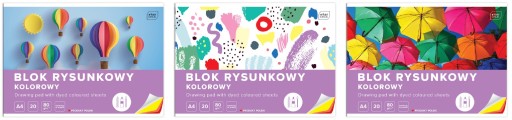 Školská podložka na kreslenie A4 20k COLOR Interprint