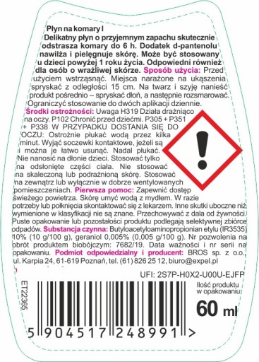 EXPEL Kids MOSQUITO liquid pre deti od 1 roku 60 ml