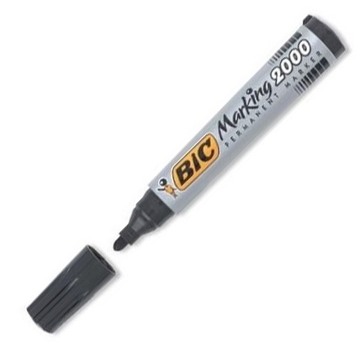 BIC 2000 PERMANENTNÝ ZNAČOVAČ okrúhly ČIERNY