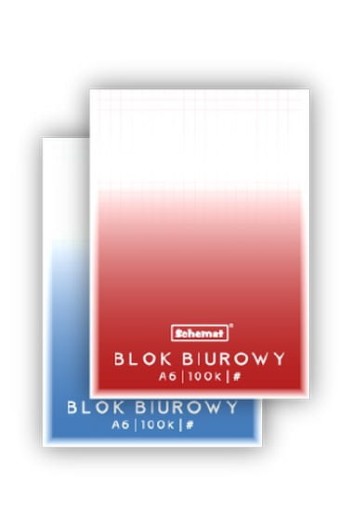 KANCELÁRSKY BLOK A6 100 listov DIAGRAM