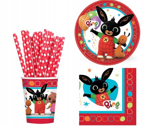 BING BUNNY NARODENINOVÉ HRNČEKY, ORANŽOVÉ, 8 ks