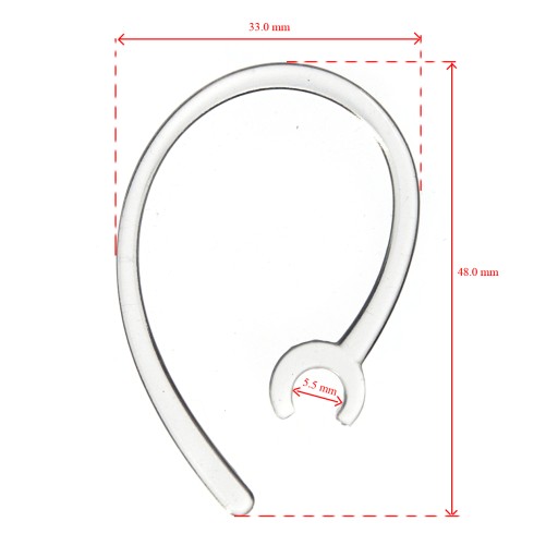 držiak hlavového mosta háčik na ucho 5,5 mm pre slúchadlo BT