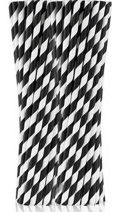EKOLOGICKÉ SWIRL BLACK PAPIEROVÉ SLAMKY 25 ks