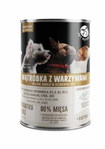 Pet Republic pre psov s pečeňou a zeleninou 400g