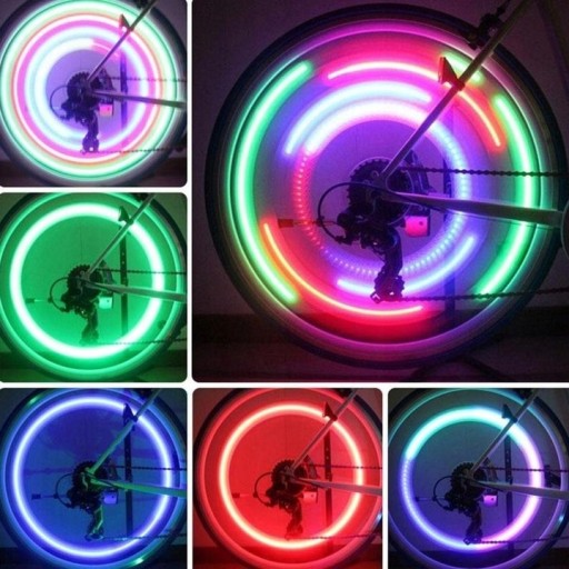 4x LED BICYKLOVÉ SVETLÁ NA RAČOCH KRYTU BICYKLA