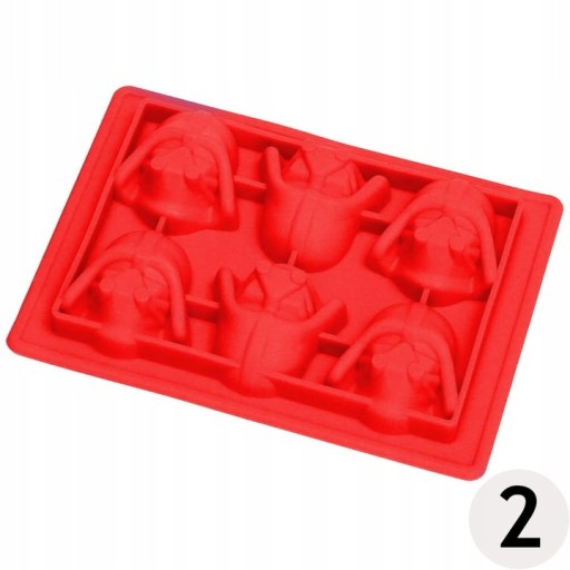 Silikónová forma STAR WARS VADER HEAD WADER MOLD VADER hlavy 6ks
