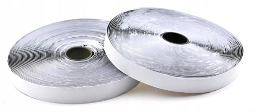 Pútko na suchý zips a háčik s lepiacou páskou ČIERNA 20mm 1m