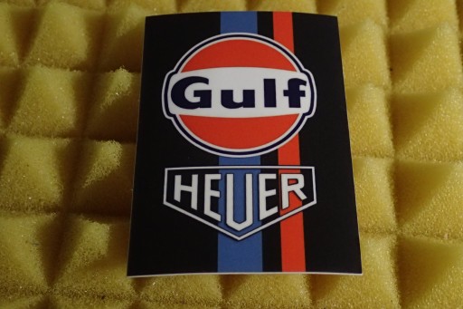 NÁLEPKA F1 WEC TAG HEUER GULF GULF 5 x 6,9 cm