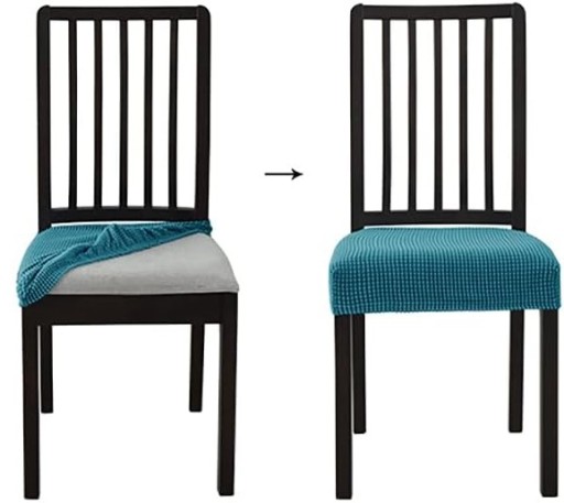 Zamatový poťah na stoličku DEEP TEAL
