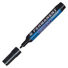 M860 čierny okrúhly permanentný žulový popisovač