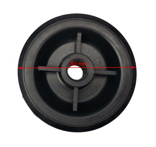 PREPRAVNÉ KOLESO ČIERNA 80 mm 80 kg