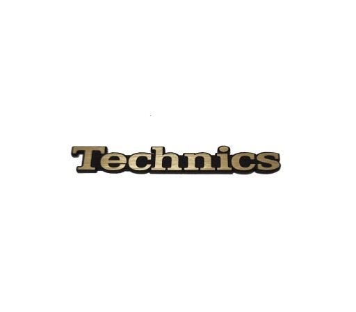 Samolepka TECHNICS Emblém zlatý 30x4mm