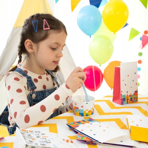 Ice Cream Cups Building Blocks Colorful Birthday 6 ks