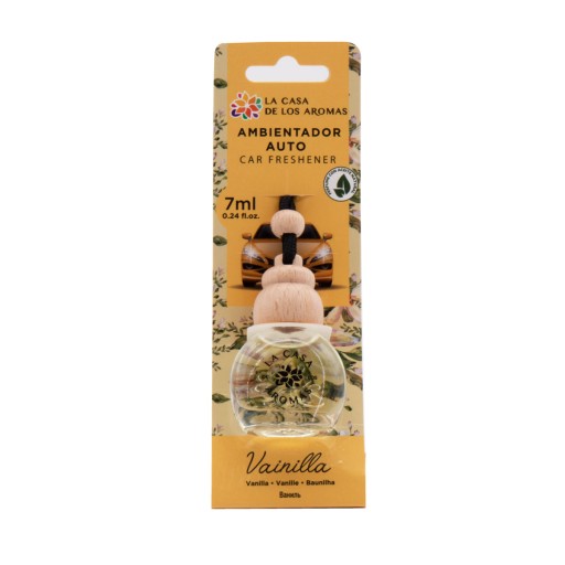 LA CASA DE LOS AROMAS CAR Vôňa do auta v skle VANILKA, 7 ml
