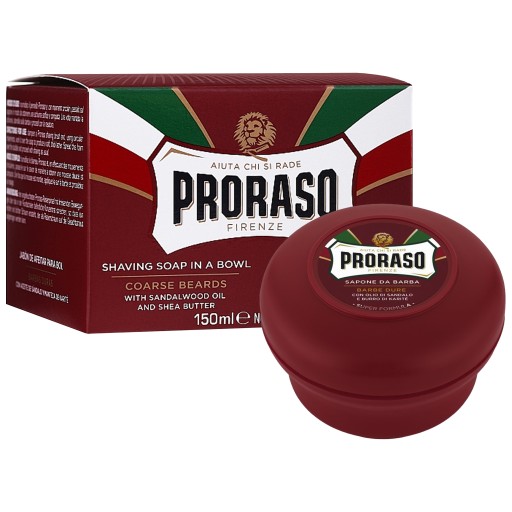 Proraso Nádoba na hrubé mydlo na holenie - santalové mydlo na holenie 150ml