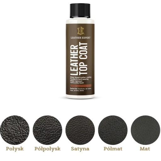 Leather Expert Top Coat vrchný lak na kožu 50ml matný lesk