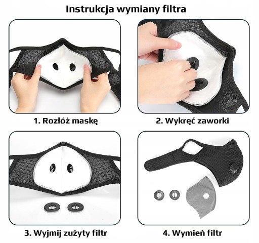 NÁHRADNÝ FILTER PRE OCHRANNÚ ANTISMOGOVÚ ŠPORTOVÚ MASKU KN95 FFP2