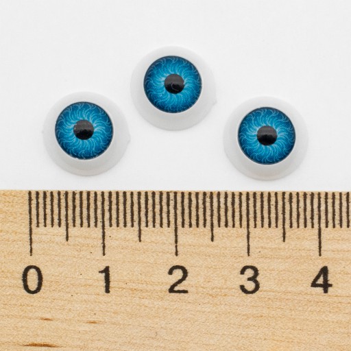 Oči pre hračky plastové 12x6mm 10 párov
