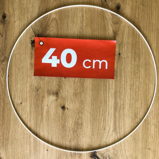 Biely prsteň na lapač snov 40 cm - lapač snov