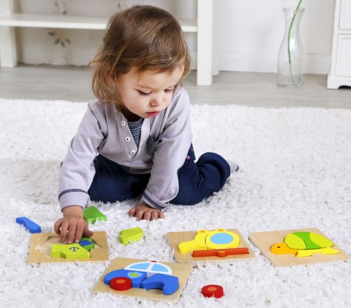 Hrubé korytnačie bloky 5 ks Puzzle TOOKY TOY