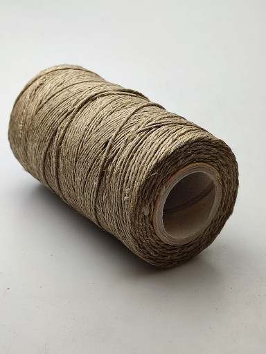 Ľanové nite, šnúrka, sivá farba, 100 g