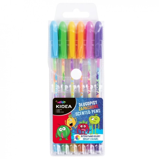 Gélové perá 6 farieb Rainbow Scented KIDEA