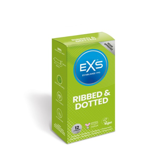 EXS Extreme 3v1 rebrované kondómy 12 ks.