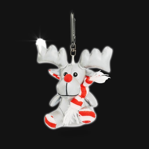 3D reflexný maskot soba v červenej šatke 3M