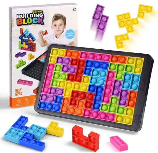 HRAČKA TETRIS POP IT BUBLINY 3V1