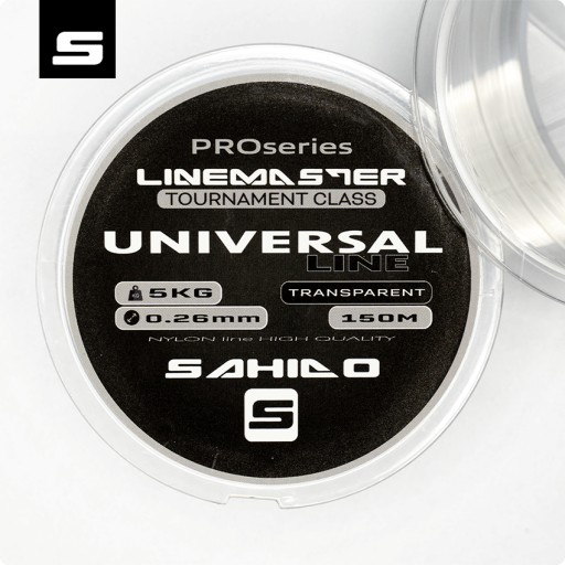 SAHIDO LINEMASTER UNIVERZÁLNY RYBÁRSKY Vlasec 0,26 MM 150 M SILNÝ PLÁVAJ