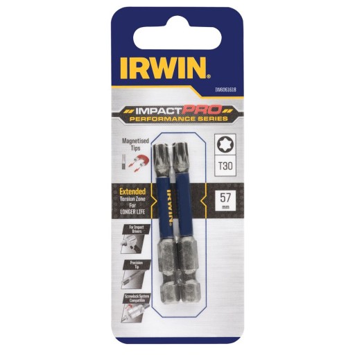 Irwin IW6061618 IMPACT PRO T30 x 57 mm rázový skrutkovací bit (2 ks.)