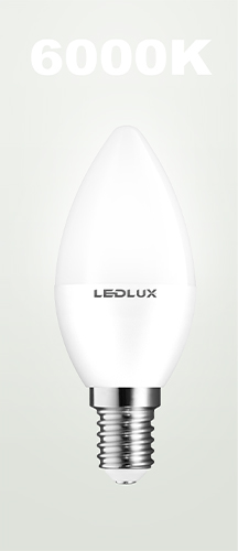 LED žiarovka E14 12W = 100W SMD 6000K studená Premium LEDLUX nebliká