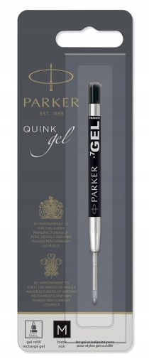 Parker čierna M QuinkGel gélová náplň do guľôčkových pier
